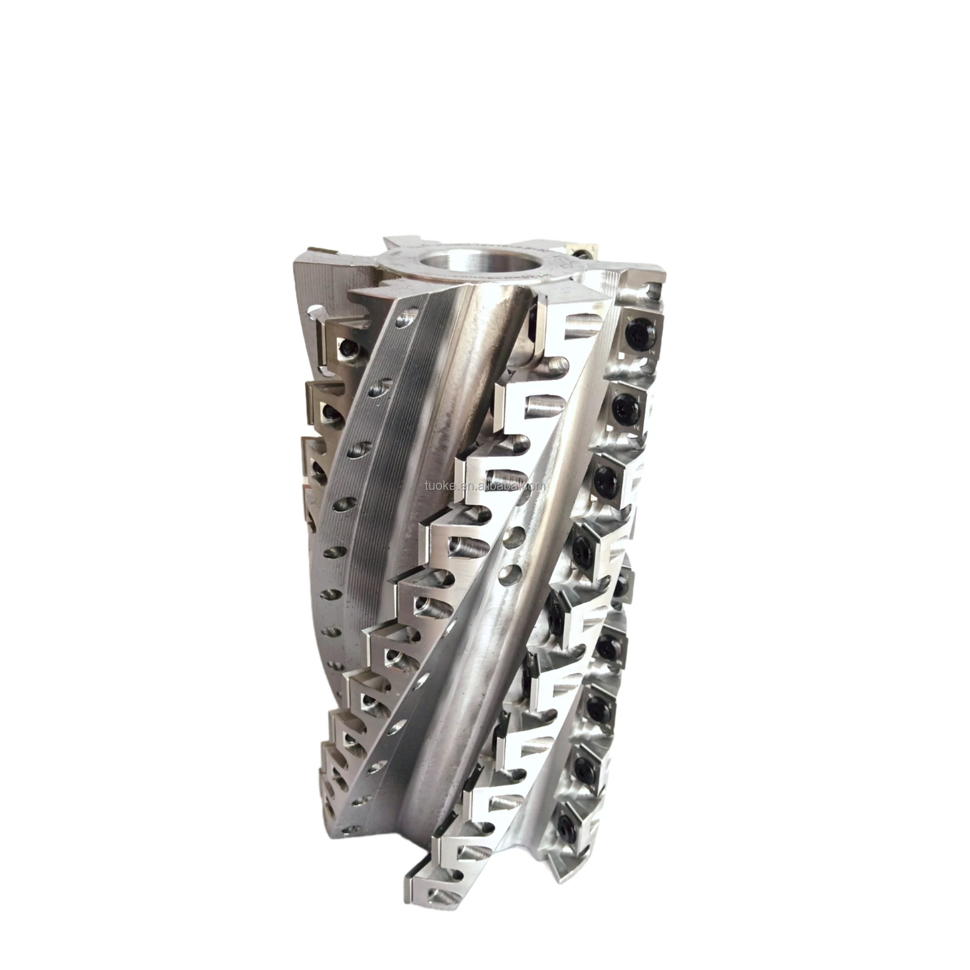 TUOKE SHT502B Woodworking cutter 125x230x40x6z steel body for woodworking tools helicalplaning cutter head heavy