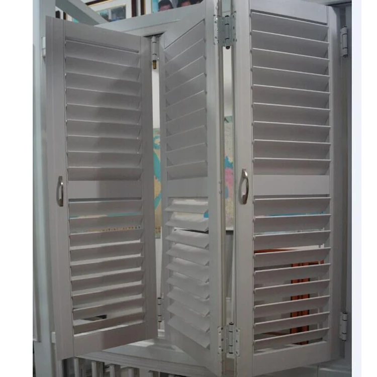 Новейший дизайн новые продукты высокое качество белый ПВХ пластиковый складной плантационный затвор