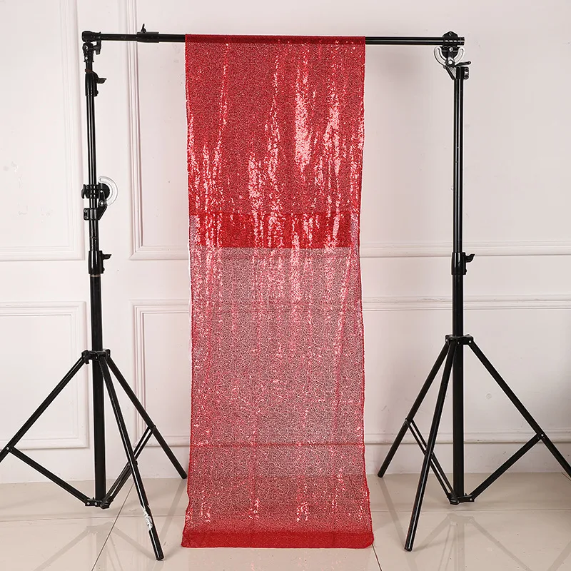 Wholesale Sequin Polyester Shiny Wedding Backdrop Drapes String Curtain
