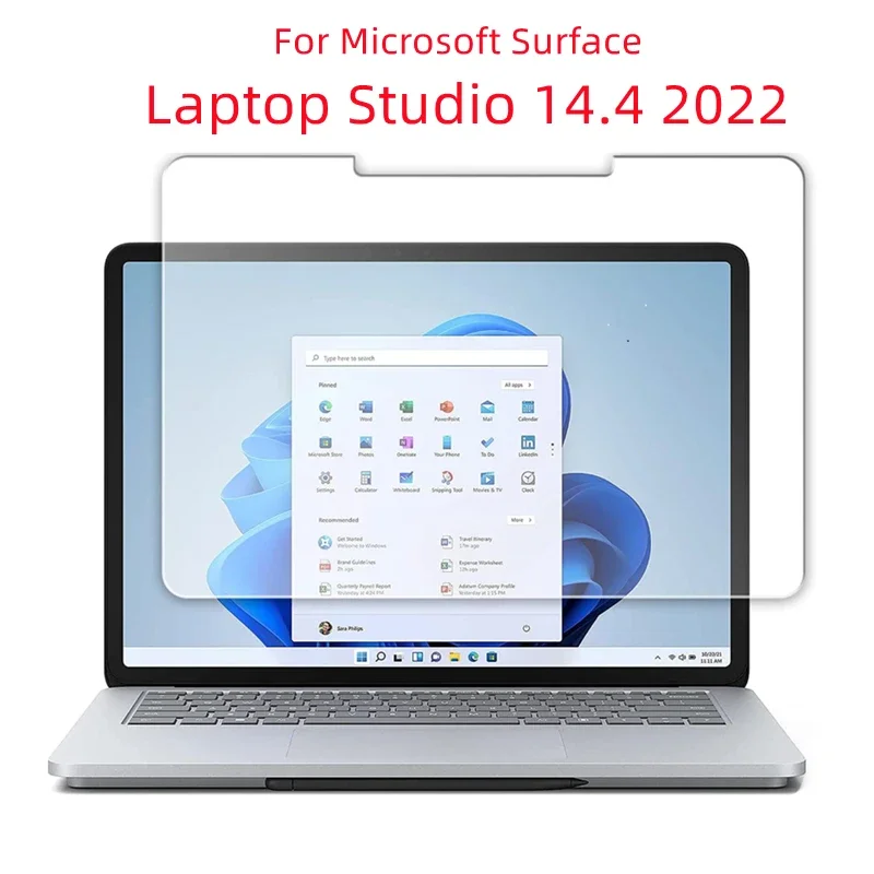 Anti Scratch Clear Protective Film Tempered Glass Screen Protector For Microsoft Surface Laptop Studio 14.4 2022 14.4inch Tablet
