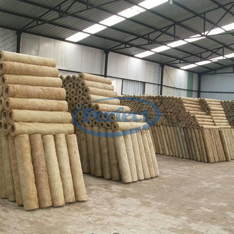 Insulation Rock Wool Pipe Industrial Acoustic Material for tube Heat Insulation