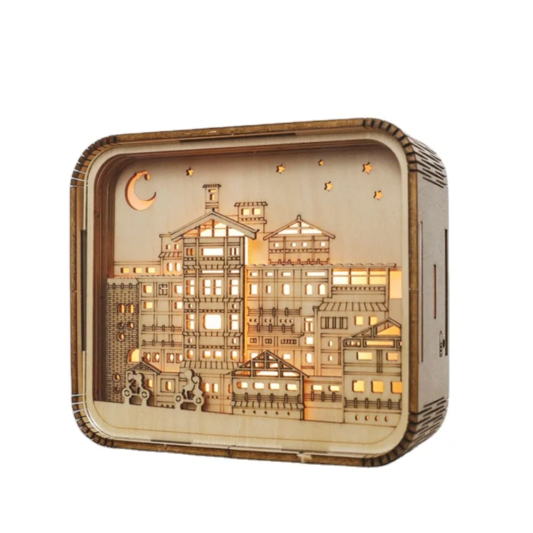 Discount Price Accept Custom Hong Ya Dong 3D Jigsaw Puzzle Model With Light