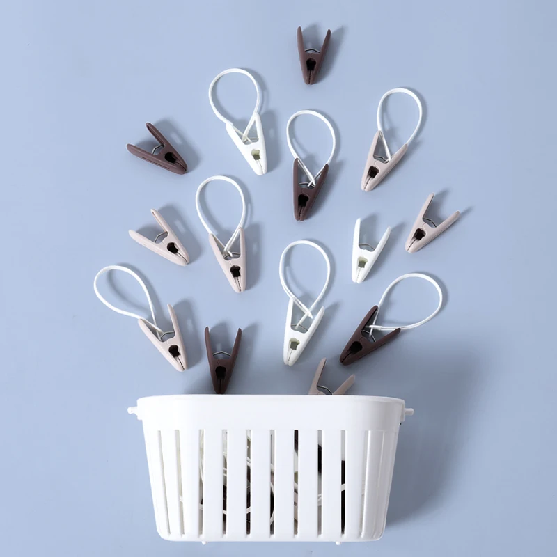 High Quality Multi-functional Clothesline Windproof Hanger Hanging Plastic Clip for Small Clothes Drying Peg for Socks