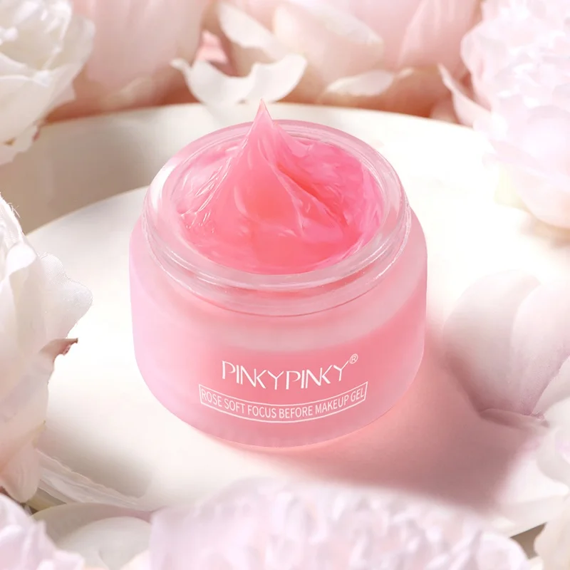 Own brand OEM moisturizing silky moisturizing skin care rose soft focus makeup setting gel