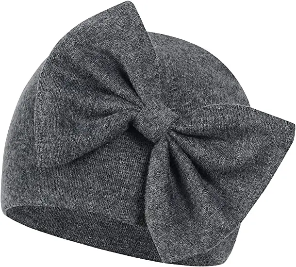 Newborn Bow Knot Custom Skull Cap High Quality Beanie Made From 100% Cotton Extremely Soft & Gentle On Delicate Newborn Skin