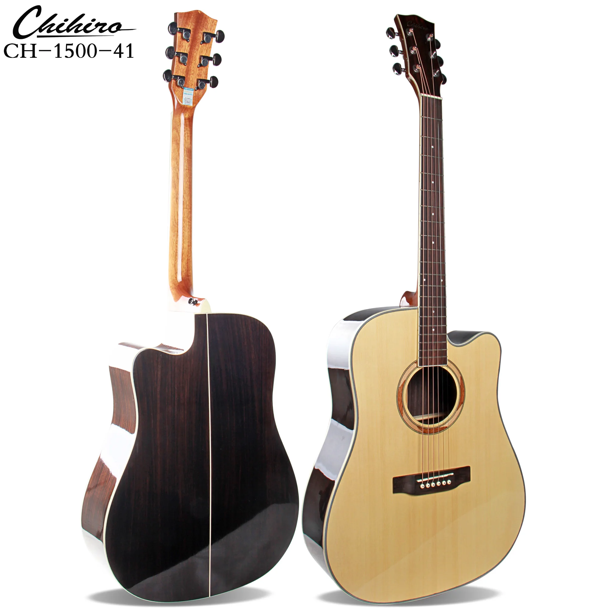 China Professional Dreadnought Style Cheap Price 6 Strings Rosewood Spruce Top 41 Inch Acoustic Electric Guitar With Pickup