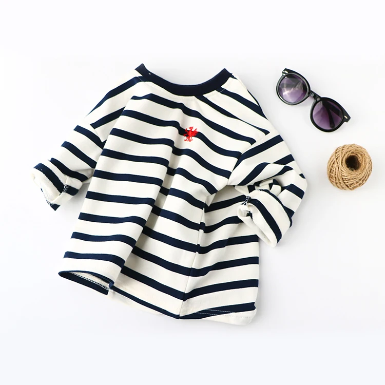 
DRQZY1912SY046 Boys T Shirt Long Sleeves Children Cotton Tops Baby Toddler T Shirt Kids Clothing Full Sleeve Infant Clothes 