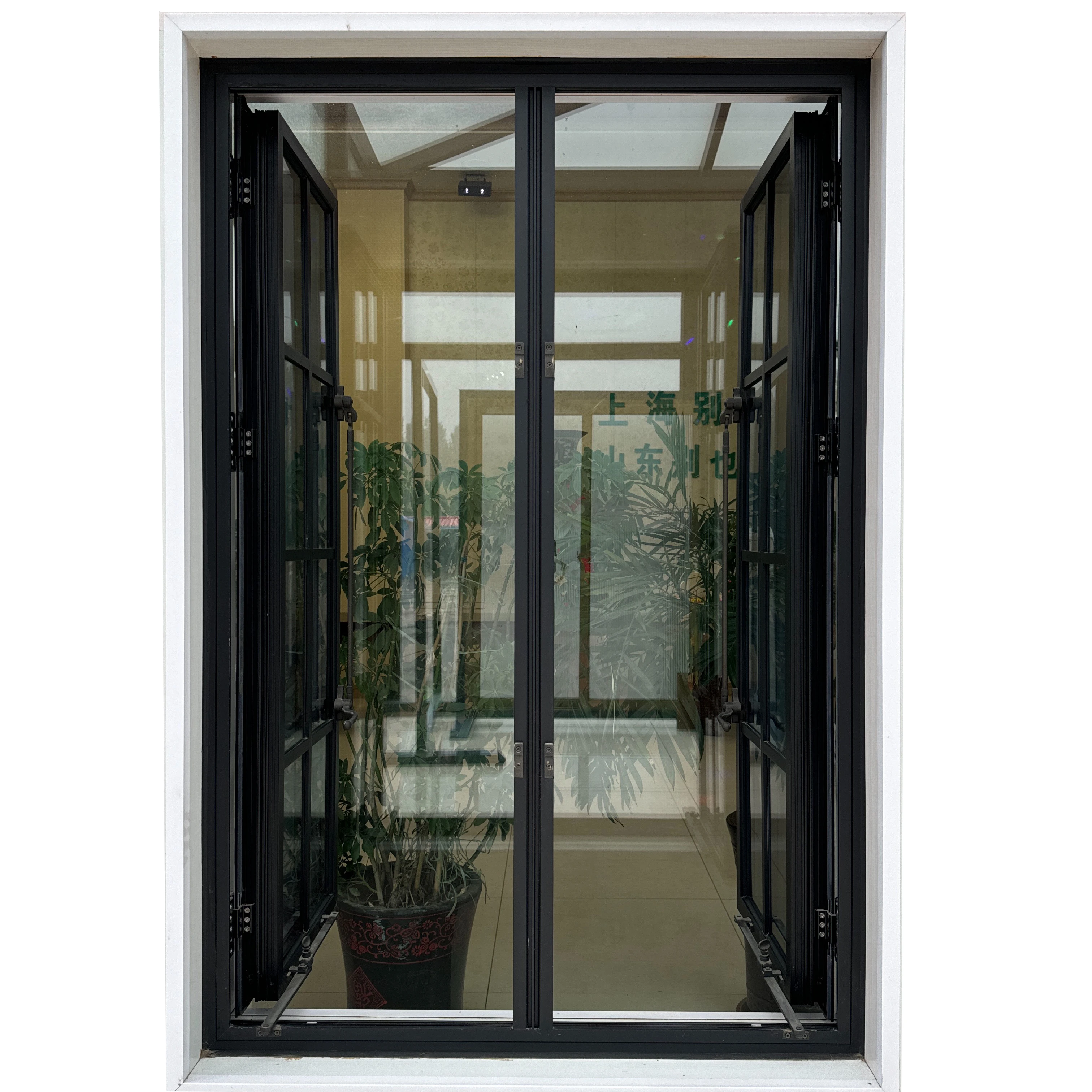 Bieye Luxury Black Framed 50# Window Stainless Steel Soundproof Horizontal Similar Steel Aluminum alloy Other Category Product