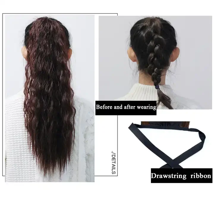 synthetic drawstring ponytail hair