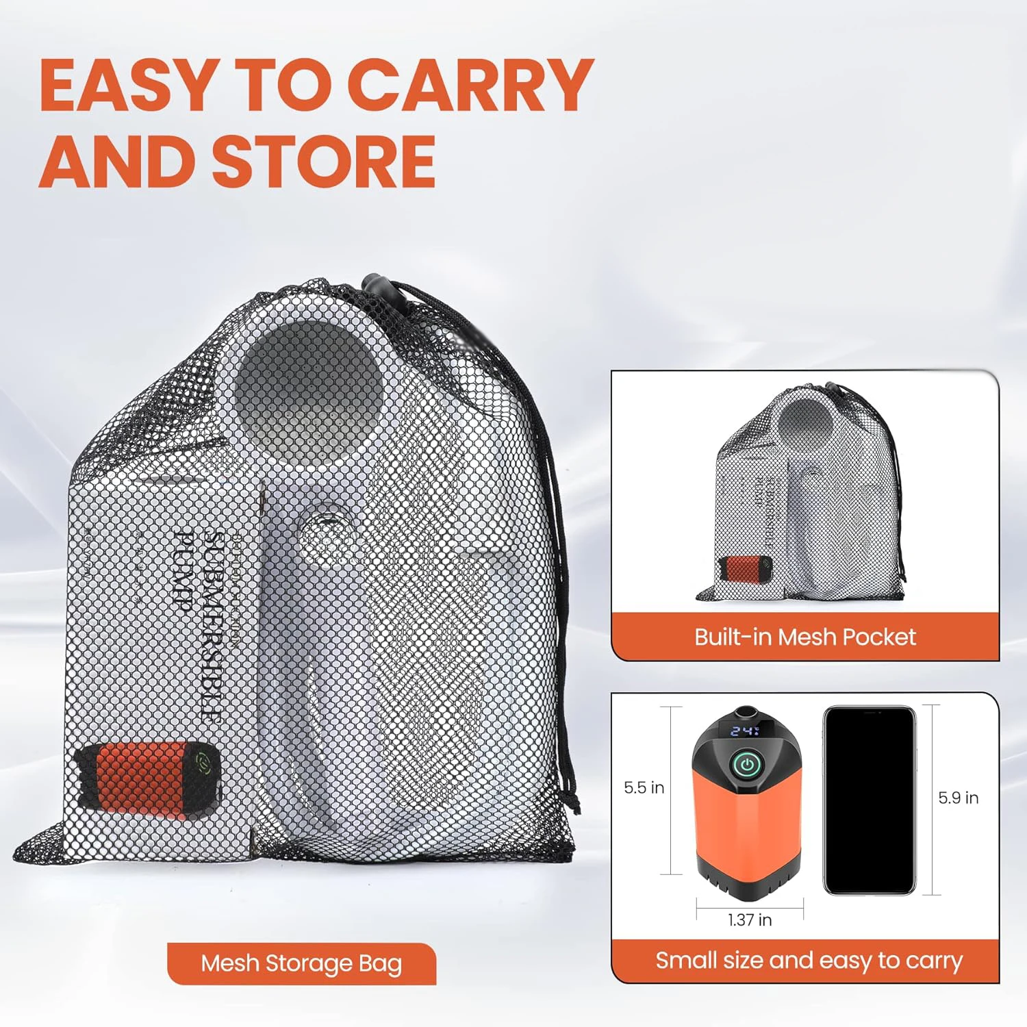 Electric Portable Shower Camping Shower Outdoor Camp  Pump Rechargeable Shower for Camping Hiking Traveling