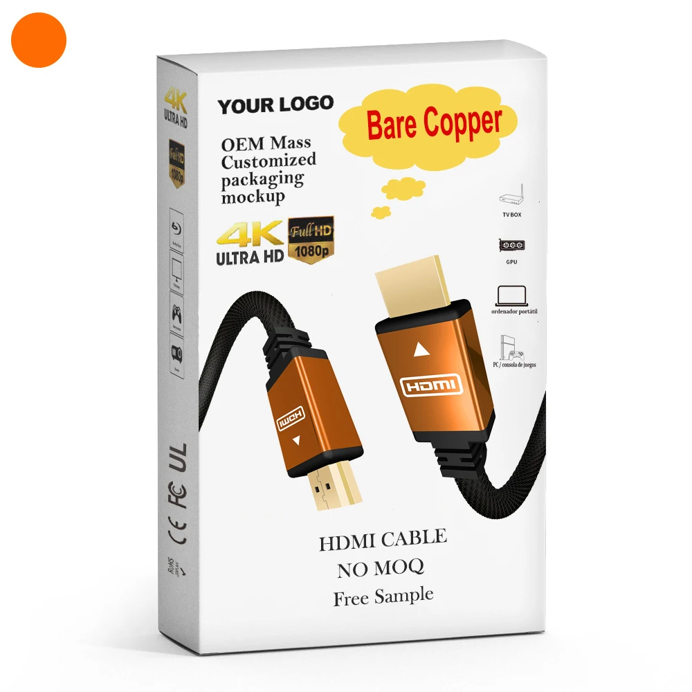 HDTV High Speed 60Hz HDMI Male To HDMI Male 8K Red 30cm 0.5 m 1m 1.5m 1.8m 2m 3m 5m 8K 2.1 HDMI Cable