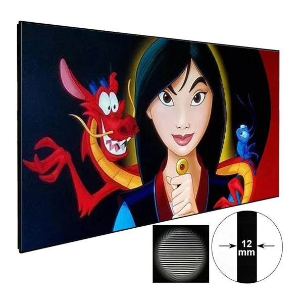 xyscreen ZHK100B-PET Crystal good ambient light rejecting projection screen for wemax laser projector