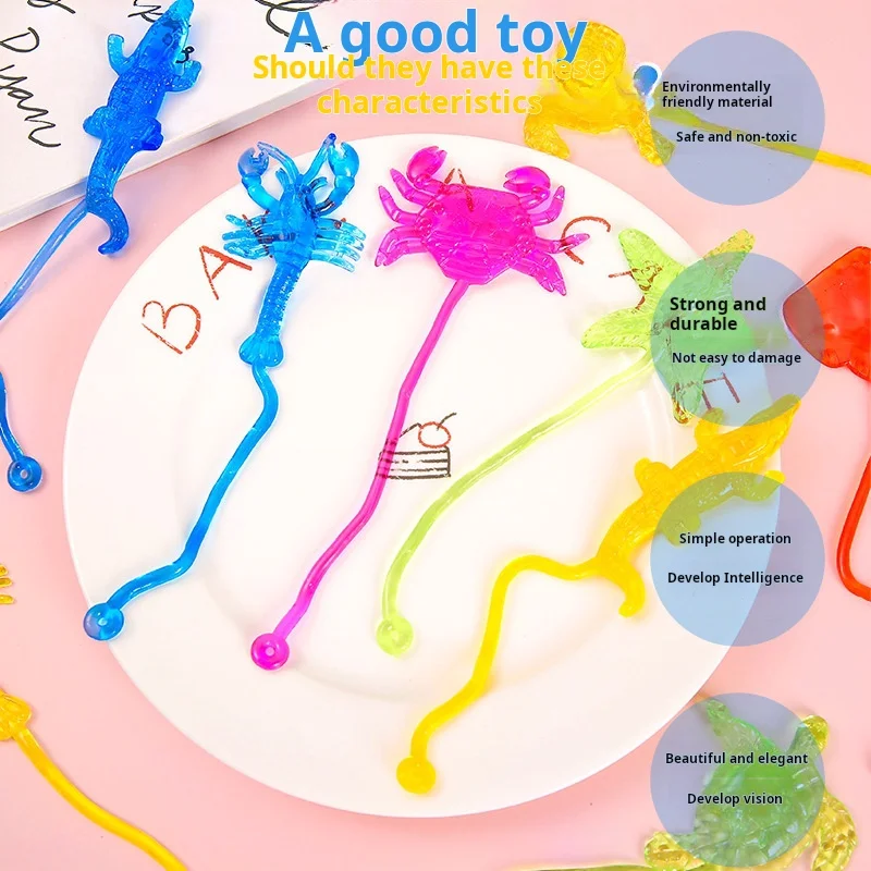 Cute Ocean Animal Sticky Stretchable Sticky Toys Kids Birthday Gifts Party Favors Guest Gifts School Goodie Filler