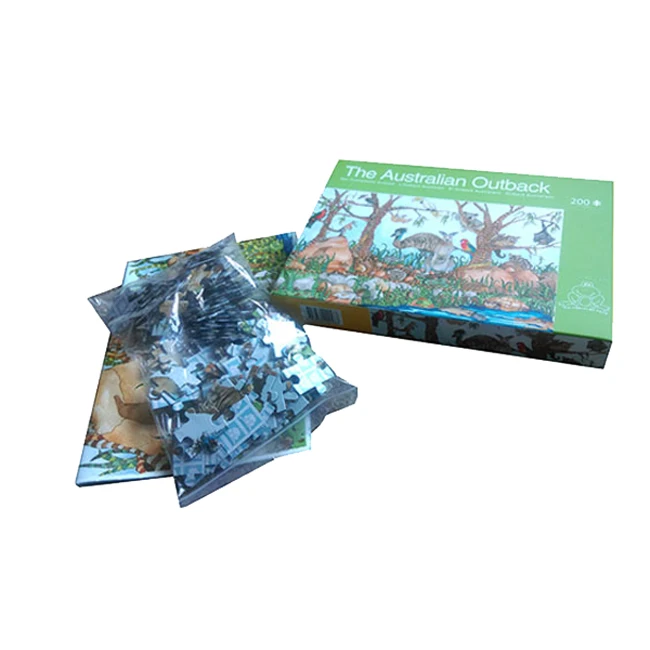Make Your Own High Quality Puzzle Coloring Printed Paper Jigsaw Die Cut Landscapes Puzzle Pieces Production Printing