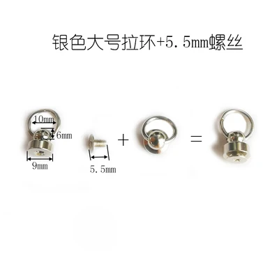 Solid Brass Ball Head Studs Knob Screw Rivets Round Monk Head Rivets