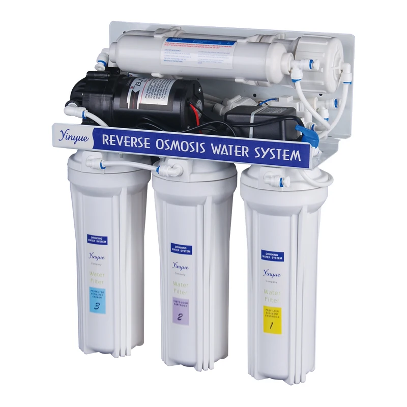 High quality 50GPD with pump reverse osmosis water system/ ro water filter drinking RO filter manufacturers china