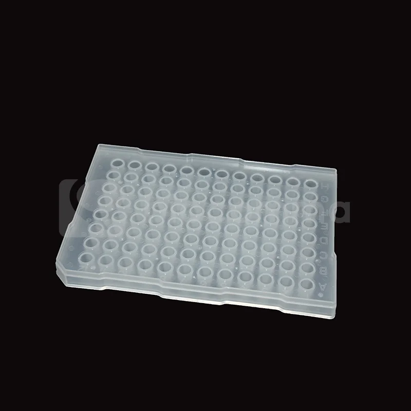 biocomma disposable PCR plates 0.2ml 96 well PCR plate with semi skirt for DNA/RAN extraction