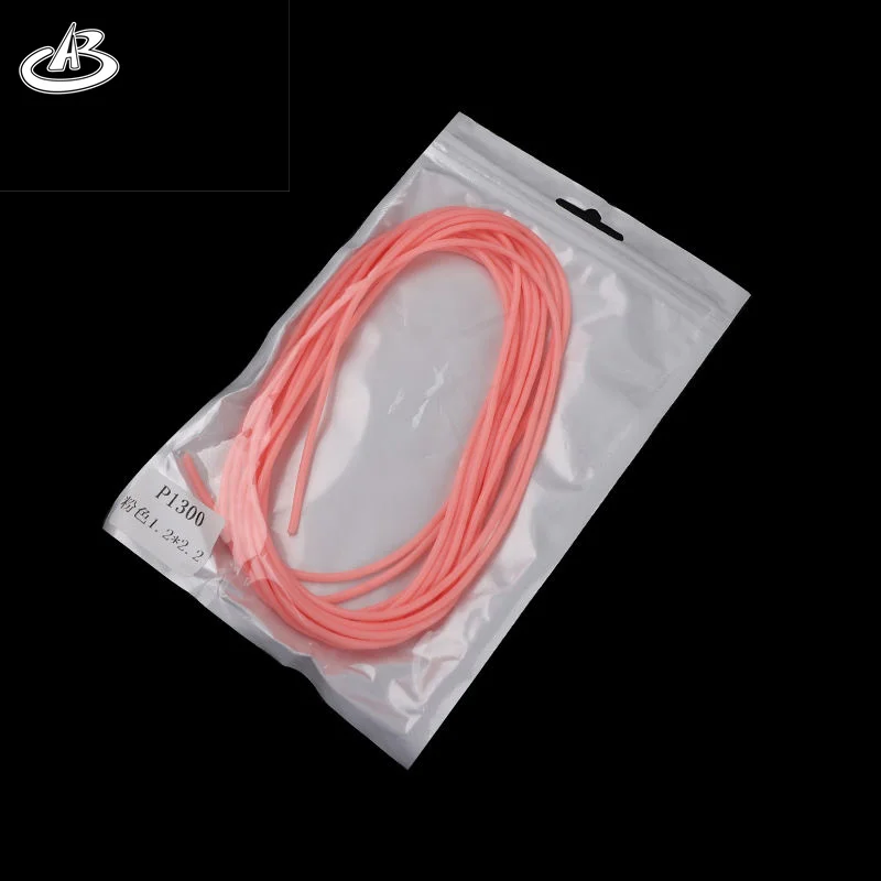Color  luminous tube rubber tube Fishing accessory latex tube Fishing Rigs P1300
