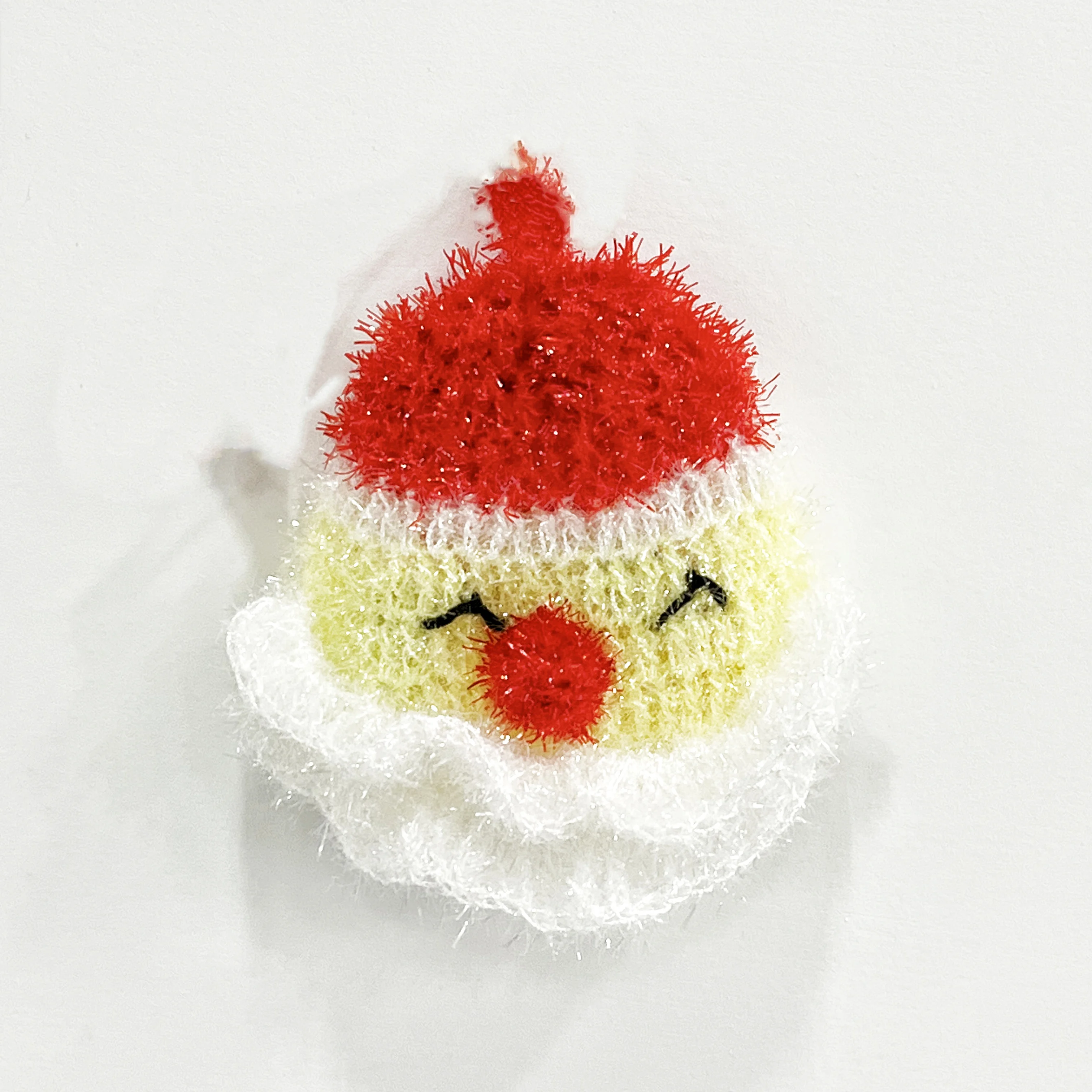 Christmas series Santa Claus style acrylic kitchen cleaning rag dishcloth, easy to remove oil stains, not sticky.