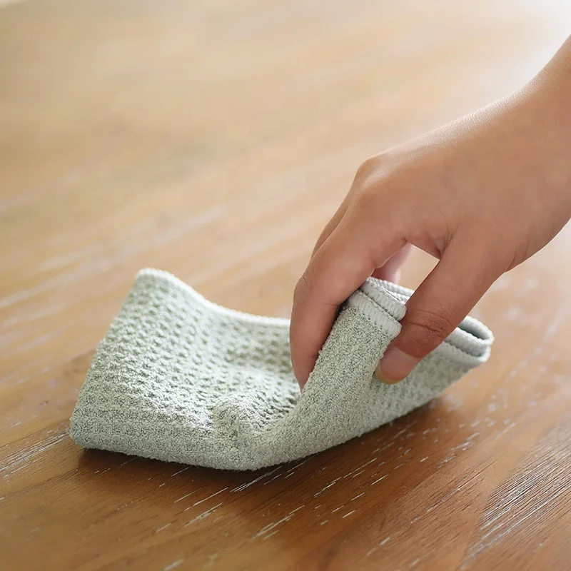 Быстросохнущая вафельная ткань с ананасом, ткань для мытья чайной посуды, кухонное полотенце с вафельным микро-волокном