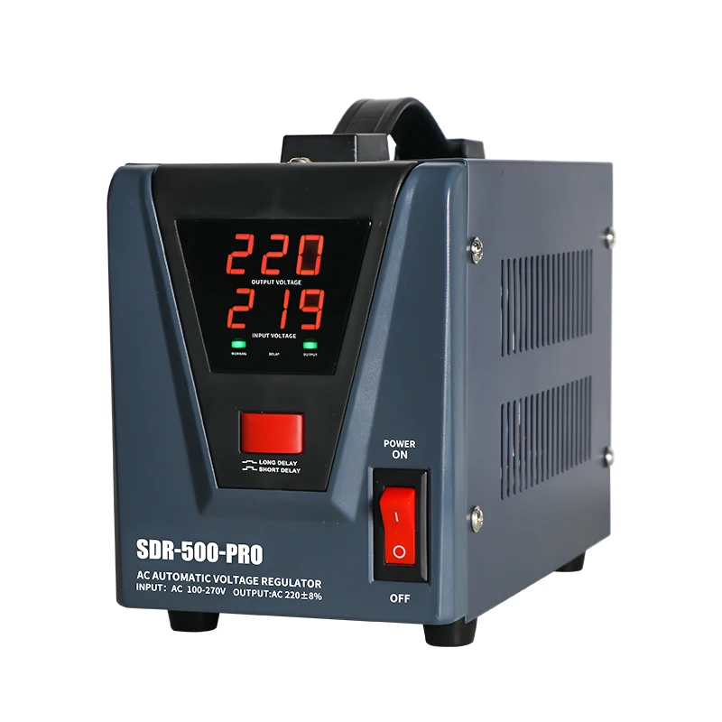 SDR-2000-Pro Full Automatic AC Variac Transformer Single Phase LED Relay Control Type 220V Output for SVC Use Home Appliances