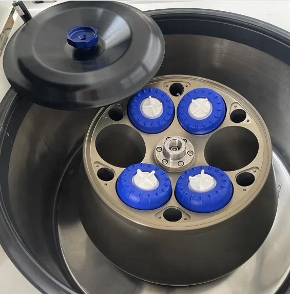 Angle Rotor 6x1000ml bottles Large Capacity Centrifuge 1000rpm High Speed Refrigerated Laboratory Centrifuge