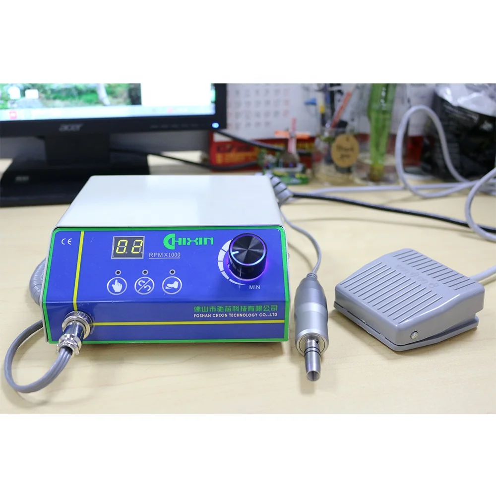 50,000 RPM Non-Carbon Brushless Unit with lab handpiece dental micro motor