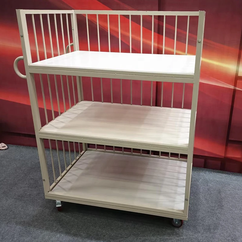 Strong Bearing Indian Market Exported Cloth Warehouse Trolley