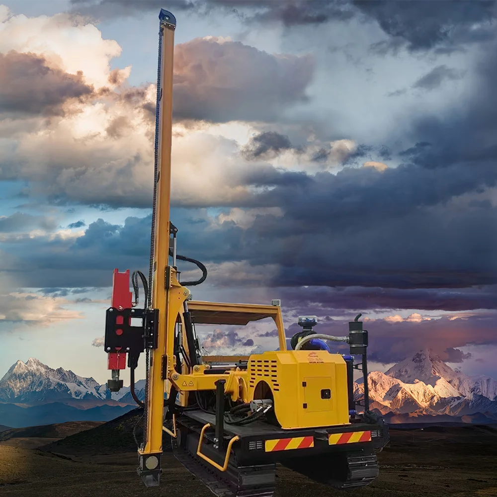 Hot Sales R5 crawler solar pile driver machine