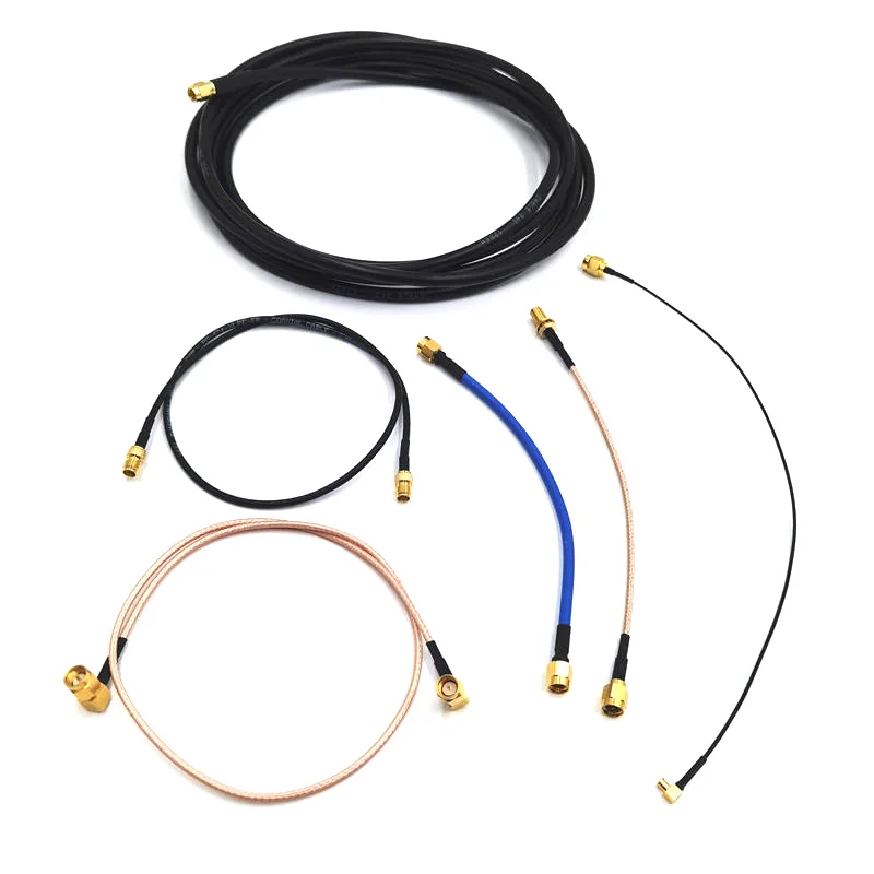 OEM RF jumper coaxial pigtail cable 1.13/RG174/RG178/RG316/RG58/LMR200/LMR400 with SMA/TNC/BNC/ ipex cable