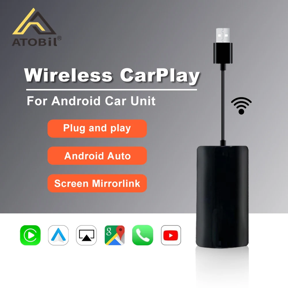
Carplay dongle with usb for apple android auto connect with car radio wireless carplay 
