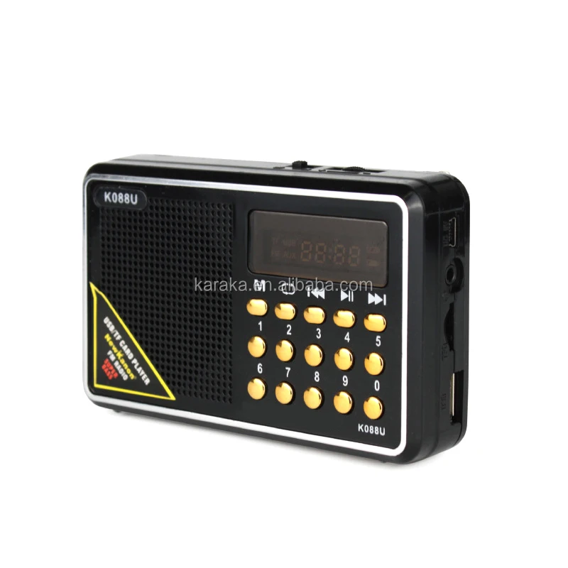 088 manufacture Amazon hot selling pocket home mini radio Portable FM sound complete bands receive