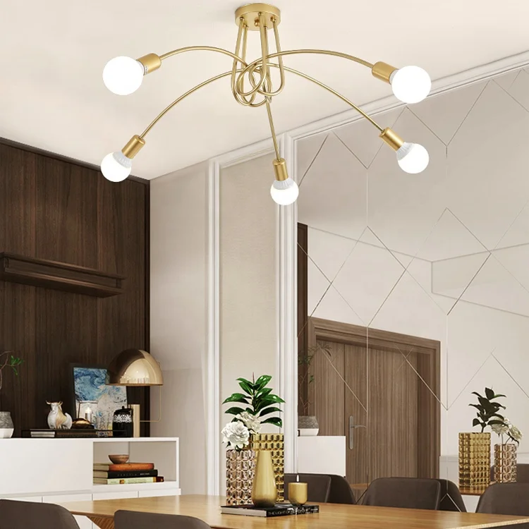 chandelier manufacture Indoor home decor modern hanging ceiling lamp fixture metal shade chandelier pendant light