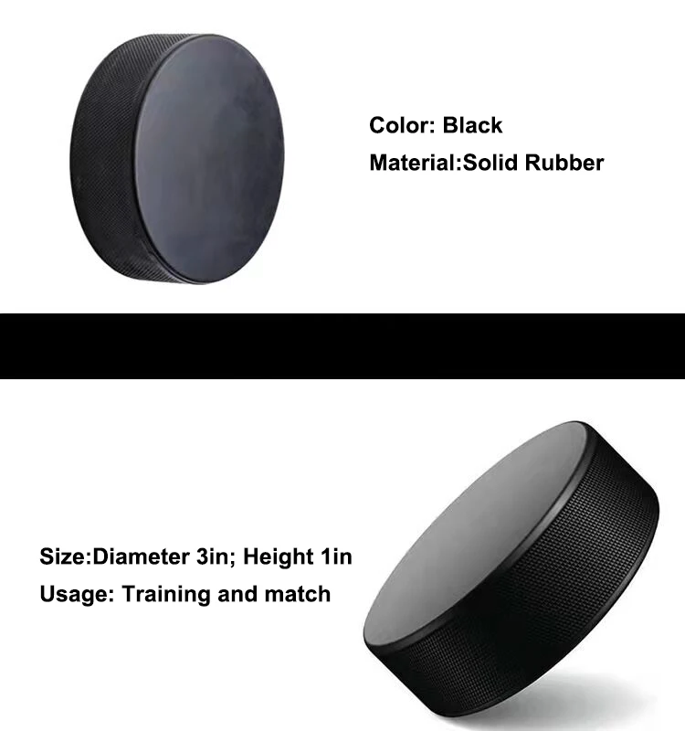 Wholesale Customized Printing Logo Rubber Official Ice Hockey Puck