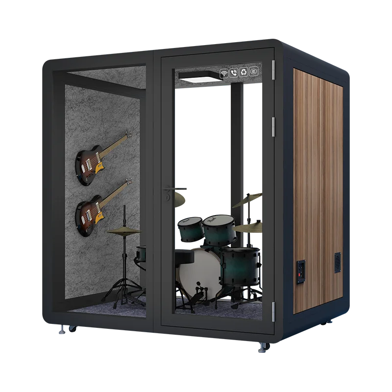 Modern Recording Studio Acoustic Room Soundproof Meeting Space For Recording Live Soundproof Booth Recording Booth