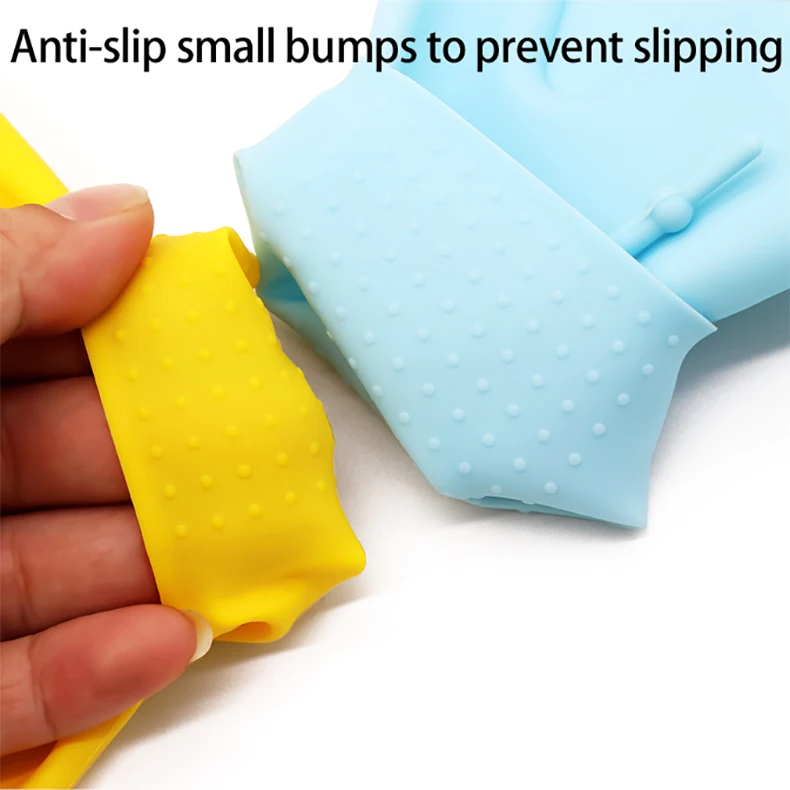 Children Unisex Water Aerobic Sports Gloves Soft Silicone Swimming Swim Webbed Gloves