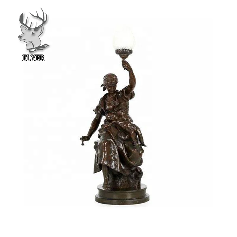 Home Decoration Carved Figure Sculpture Bronze Indoor Large Brass Bronze Abstract Woman Statues For Sale