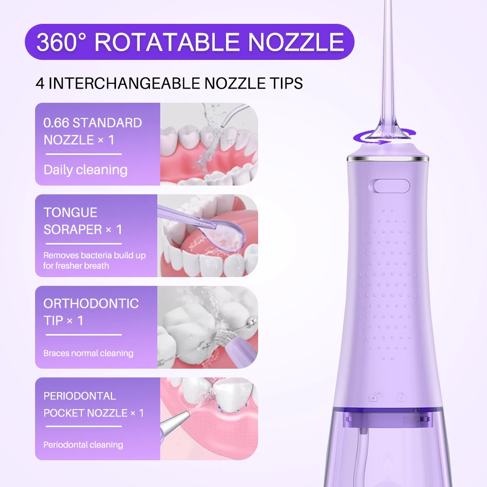 Wholesale Premium Oral Irrigator 280ml 4 Modes Oral Cleaning Machine Dental Water Flosser Professional