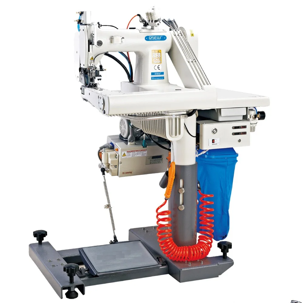 QS-9578L T shirt Automatic double needle light material Feed off the arm Chainstitch Industrial Sewing Machine