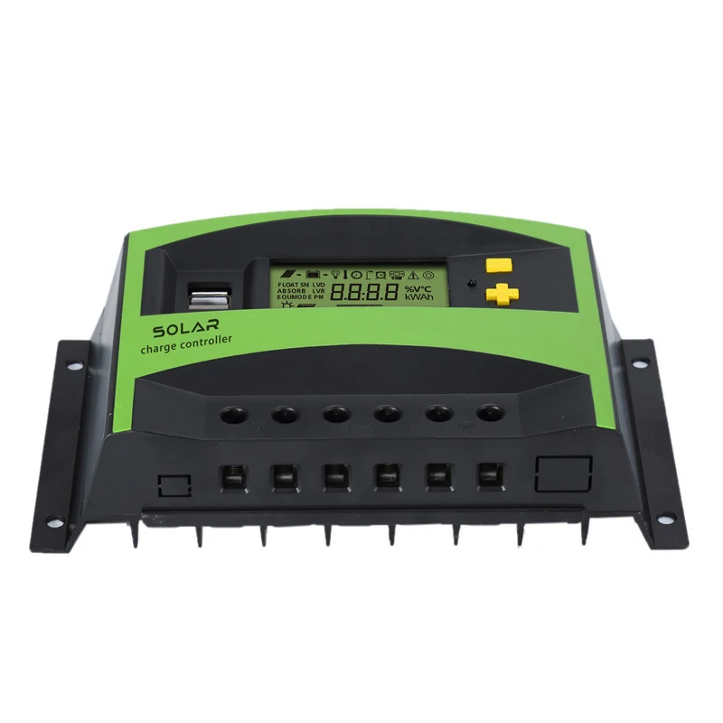 12В/24В 40А ШИМ Солнечный контроллер заряда Интеллектуальный ручной