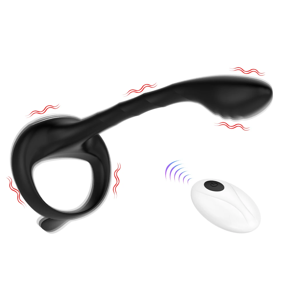 new electric man prostate massager cock vibrating penis ring anal plug anal massager for mature women orgasm