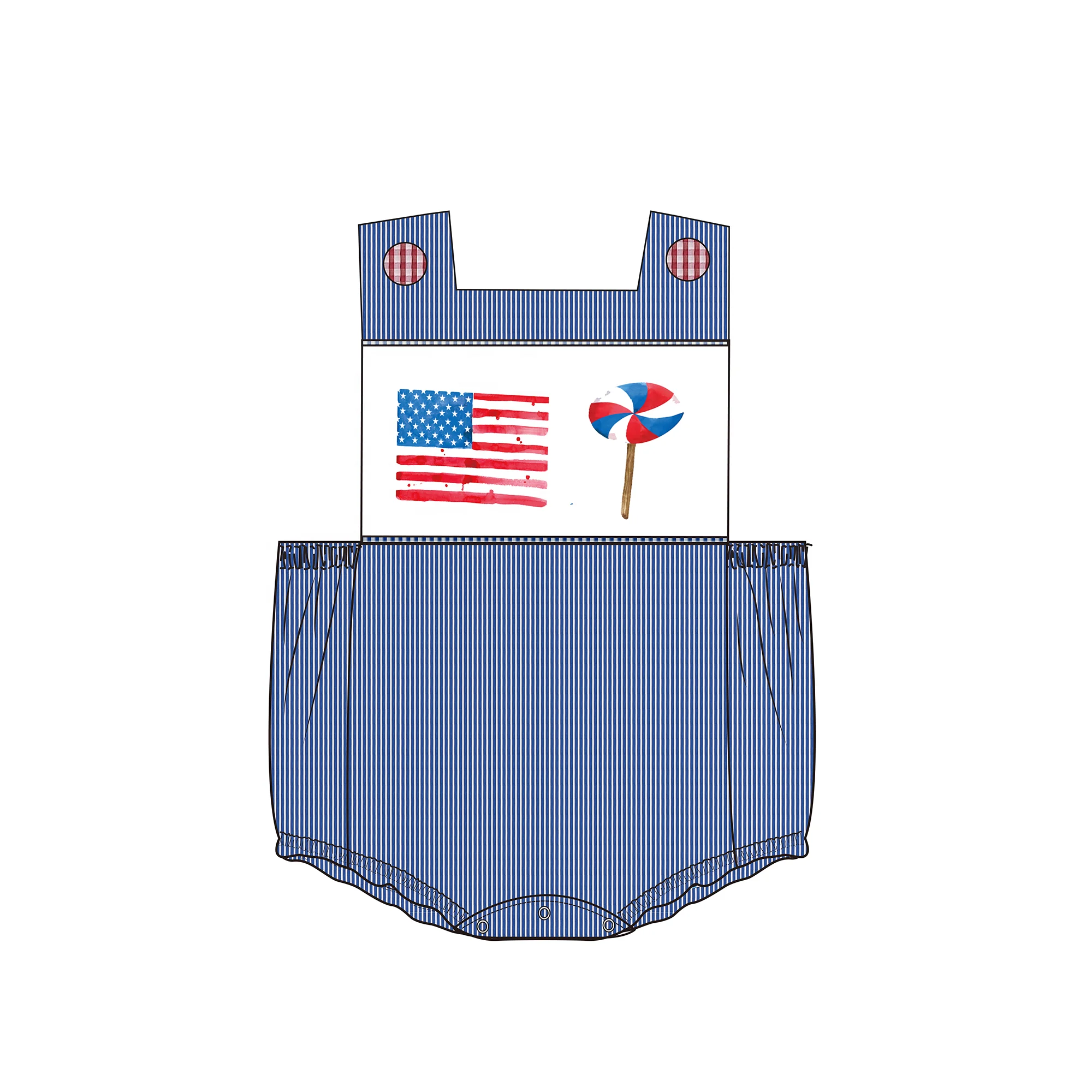 Boys Kids 2t 3T Toddler Boys jumpsuit Embroidered cute pattern applique overalls made of cotton for comfortable