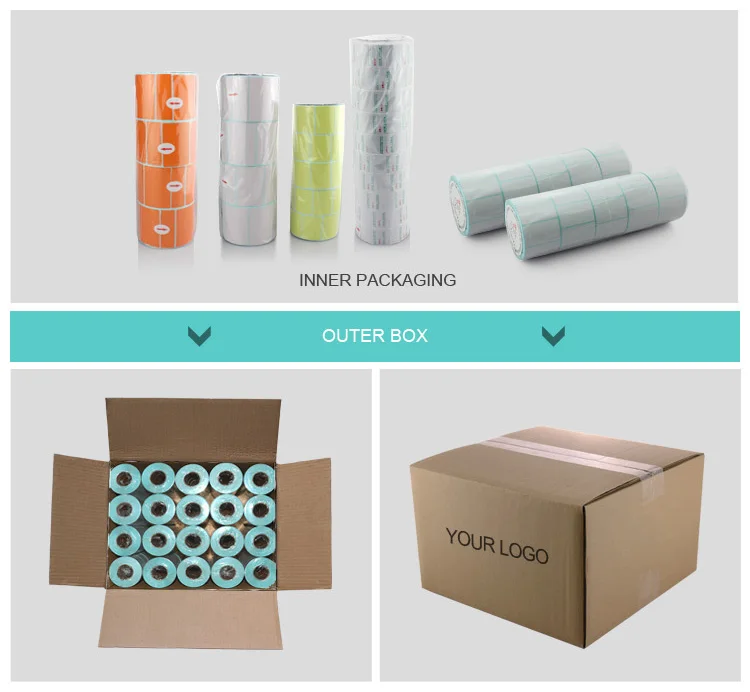 Customized Professional Color Barcode Label Sticker Roll Self Adhesive Paper Thermal Transfer Barcode Sticker with Factory Price