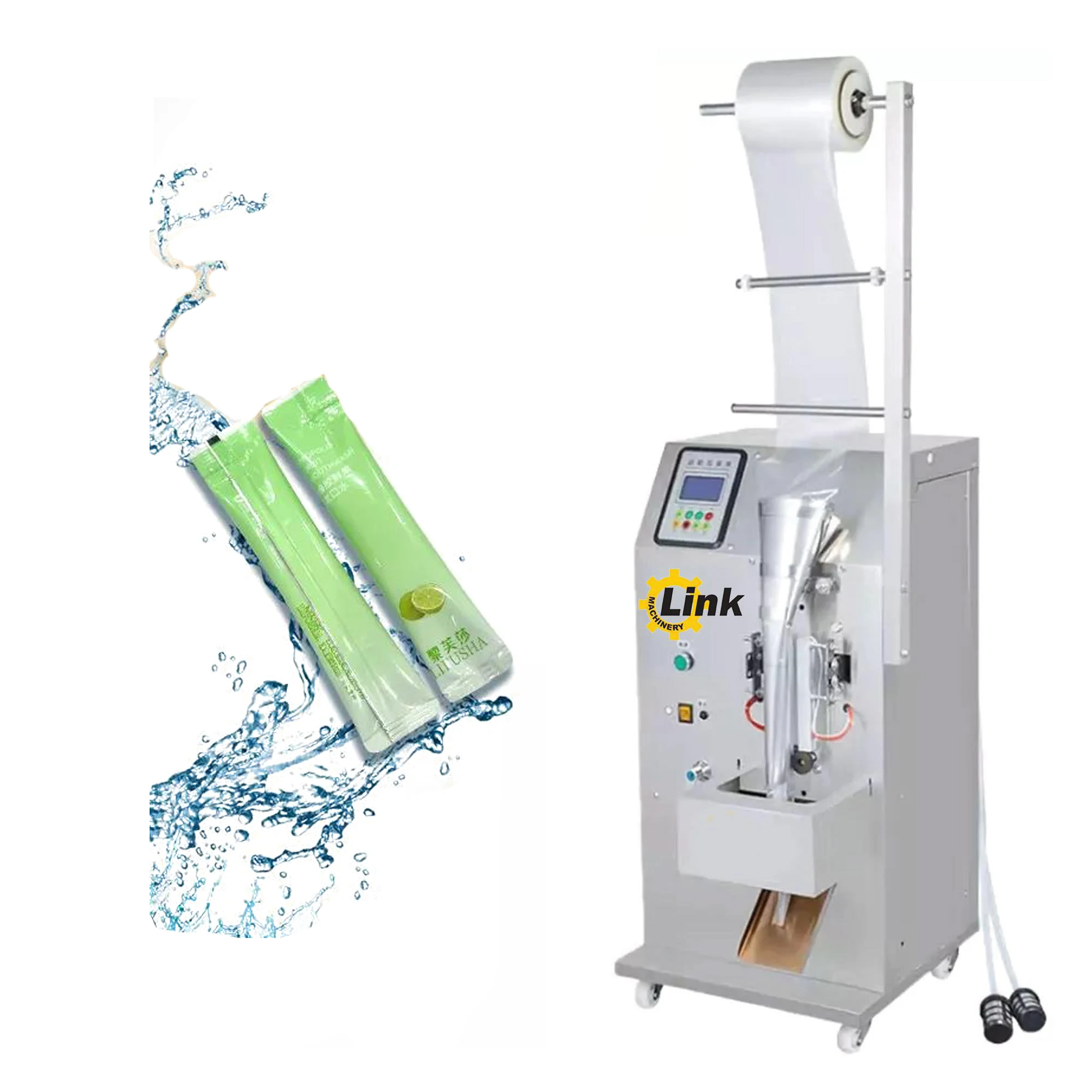 Factory Best Selling Small Full Automatic Wine Vinegar Mouthwash Liquid Sachet Packing Machine