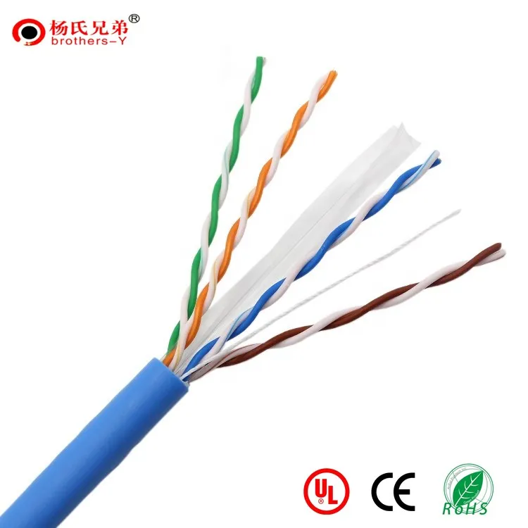  4 пары Крытый 23AWG высокое качество utp ftp cat6 lan кабель ethernet 305