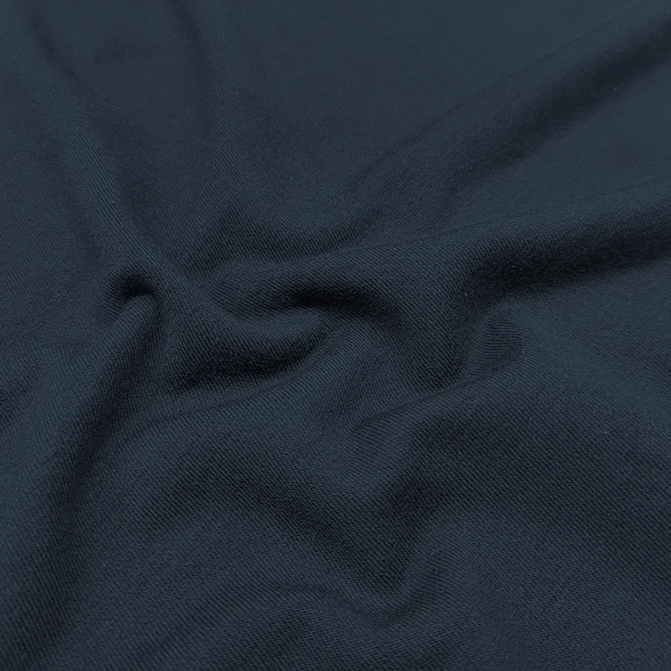 UPF 50 Organic Cotton Bamboo Polyester Spandex Blend French Terry Knitting Fabric for Sweatshirt