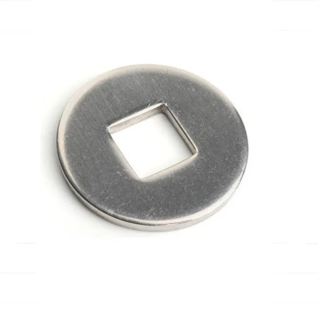 Stainless Steel 304 DIN440 Flat Round Washer with Square Hole M5-M22