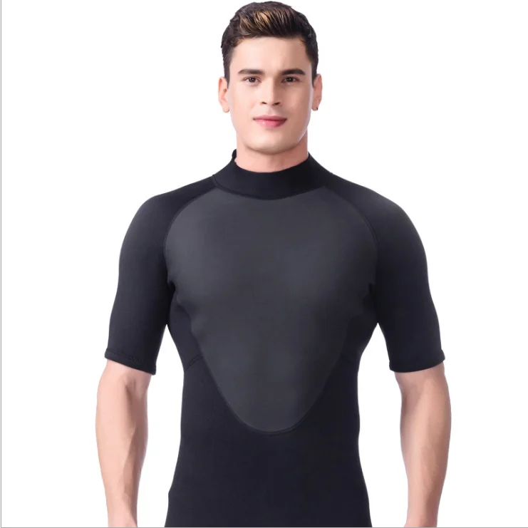 AGRADECIDO Wholesale Short Sleeve Scuba Diving Suit Swim Suit Plus Size Springy Surfing Wetsuits For Men