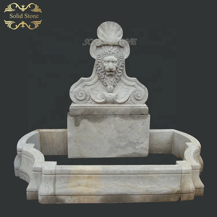 New Customization Garden Decoration Hand carved Unique design natural marble stone antique wall fountain