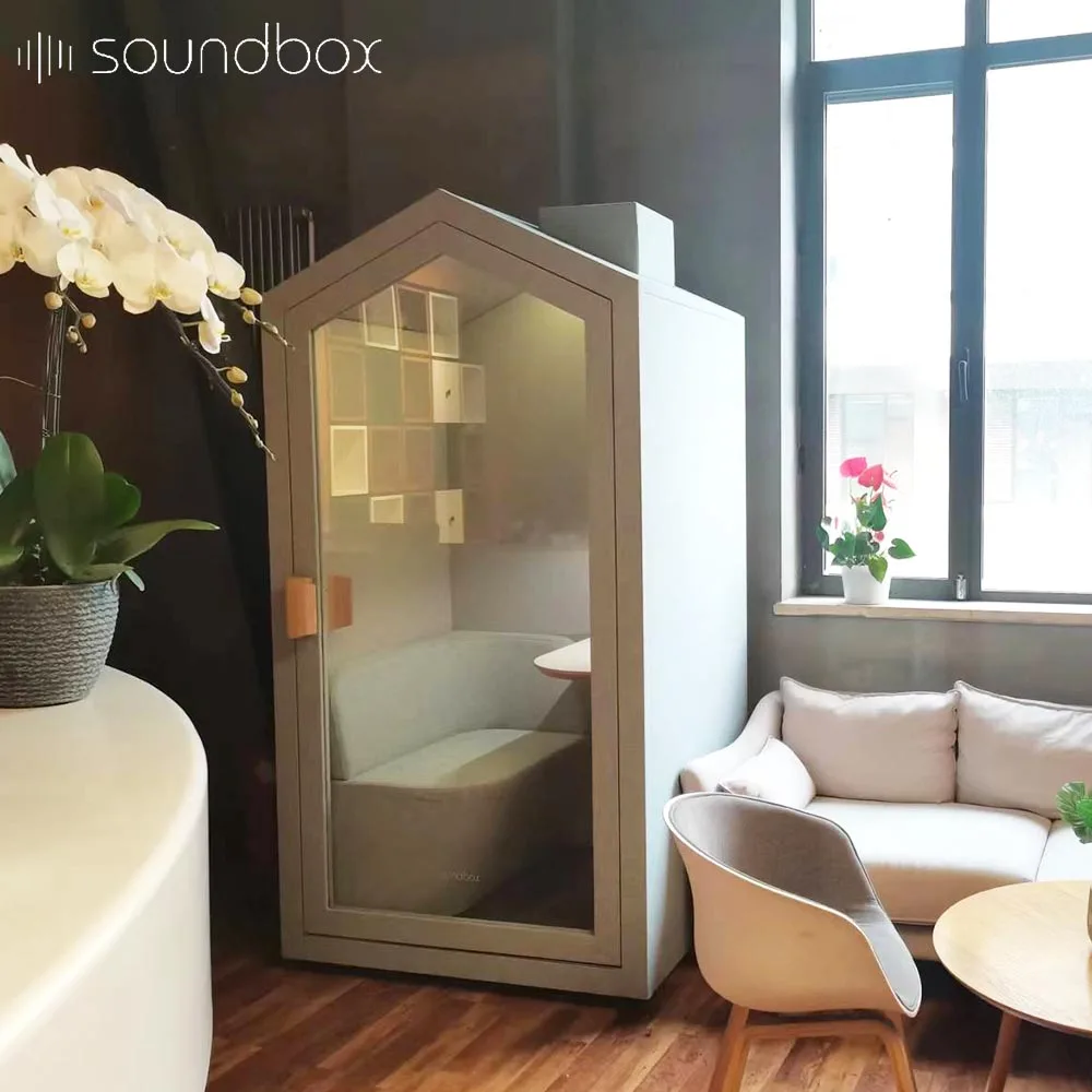Sound booth recording studio office space meeting room pods privacy calling phone booths
